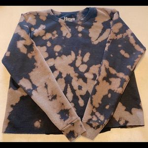 Acid dyed black sweatshirt